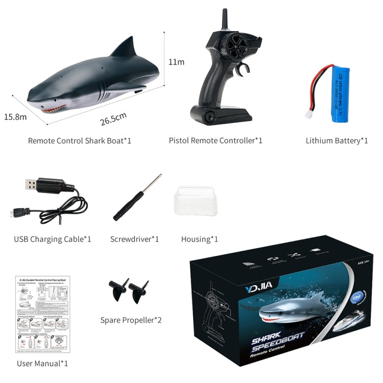 Barche telecomandate per barche Shark YDJ-818 2.4G RC, YDJ-818