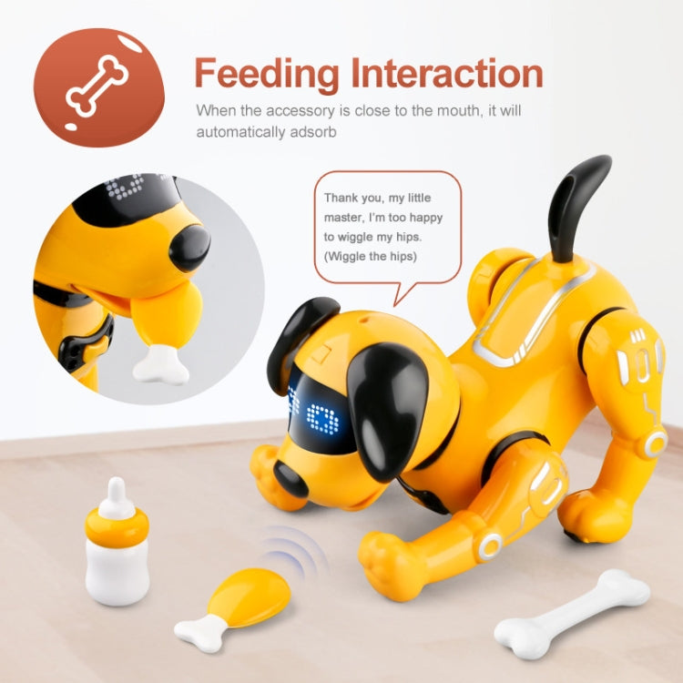 Giocattolo RC per cani robot con telecomando programmabile YDJ-K11, YDJ-K11(White), YDJ-K11(Yellow)