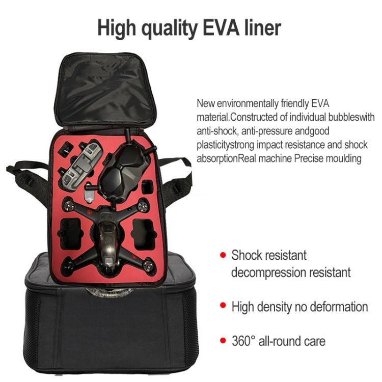 Per DJI FPV Combo Zaino Scatola di immagazzinaggio Borsa in tessuto di nylon antiurto resistente all'usura e antispruzzo, Splash-proof Bag