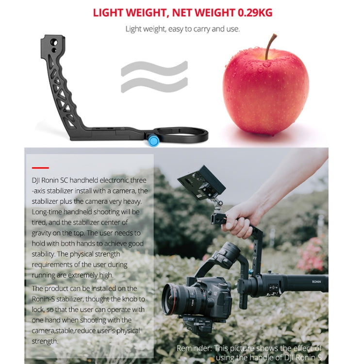 YELANGU A69 Supporto per estensione stabilizzatore portatile con maniglia di sollevamento per DJI Ronin SC, A69 for DJI Ronin SC