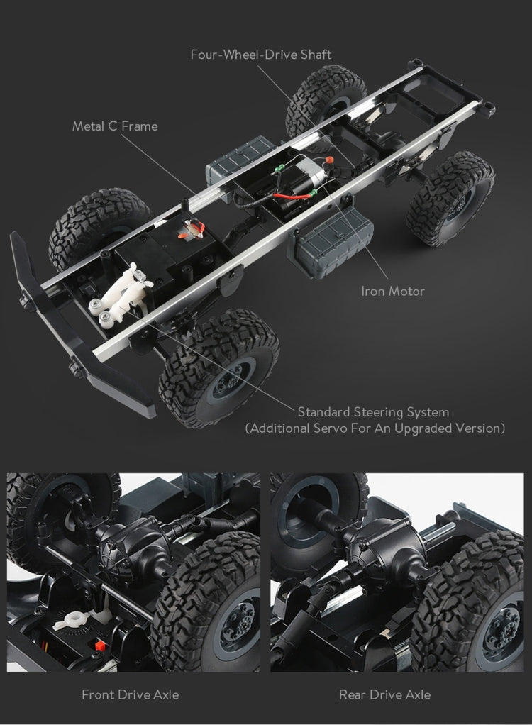 Auto radiocomandata cingolata 6WD 1:16 2.4GHz Q60