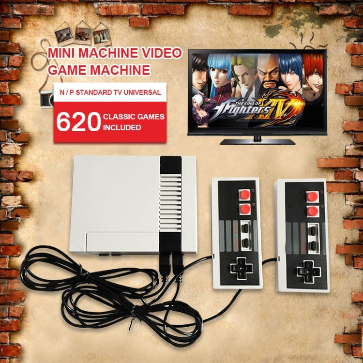 Mini console per videogiochi TV classica retrò, 620 giochi integrati, 620 Games(EU Plug), 620 Games(US Plug)