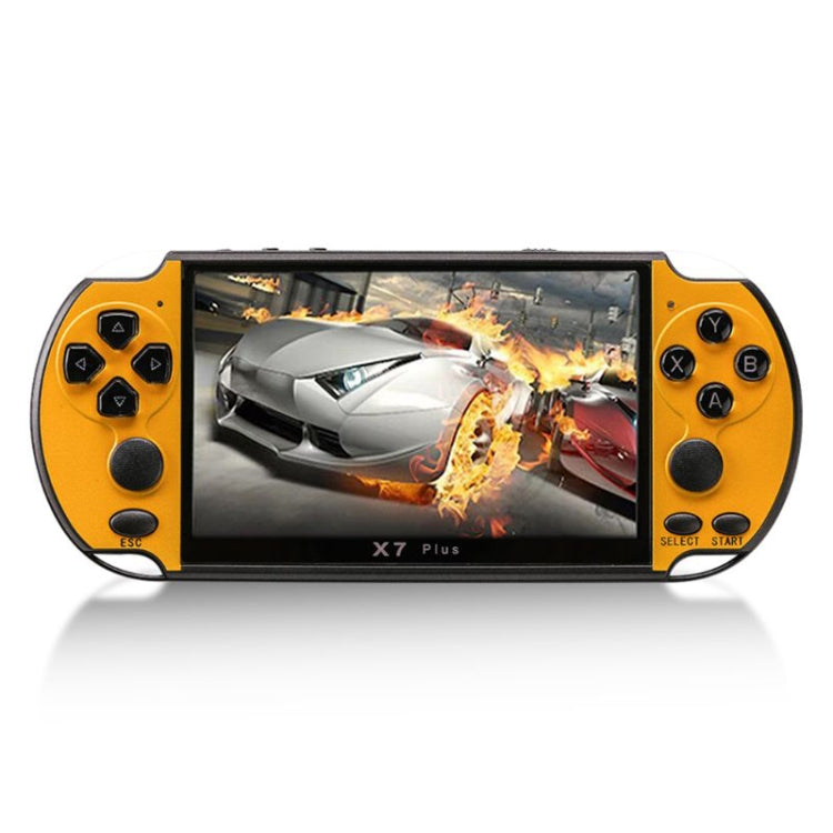 Console di gioco portatile X7 Plus per giochi classici retrò con schermo HD da 5,1 pollici e memoria 8G, supporto MP4/ebook, X7 Plus (Yellow + Red), X7 Plus (Yellow), X7 Plus (Blue + Red), X7 Plus (Blue), X7 Plus (Red)