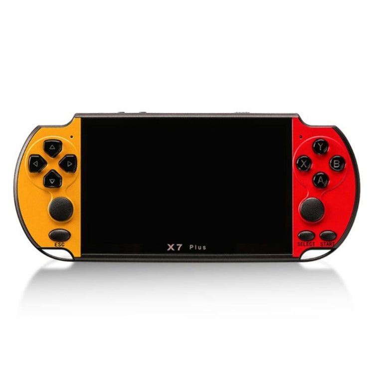 Console di gioco portatile X7 Plus per giochi classici retrò con schermo HD da 5,1 pollici e memoria 8G, supporto MP4/ebook, X7 Plus (Yellow + Red), X7 Plus (Yellow), X7 Plus (Blue + Red), X7 Plus (Blue), X7 Plus (Red)