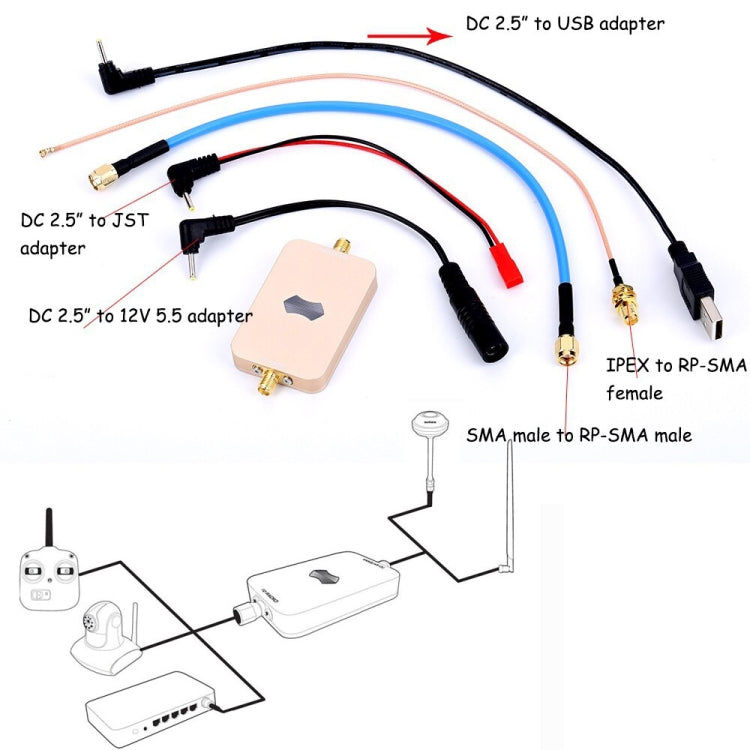Amplificatore segnale WiFi 5,8 GHz 2W per UAV RC