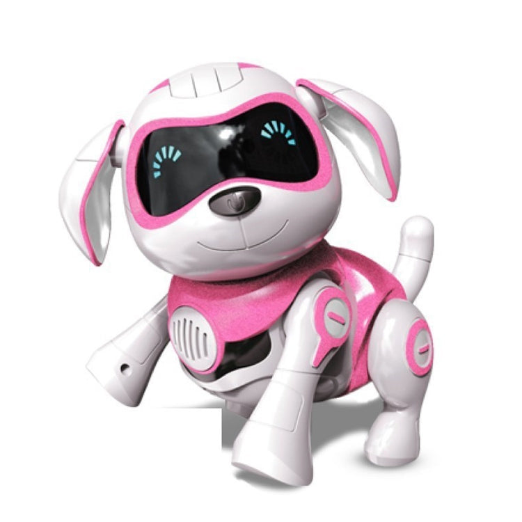 Macchina di rilevamento tattile intelligente per cani con ricarica USB, giocattoli elettrici per bambini, supporta camminare e rosicchiare ossa, luci e musica, Pink, Blue