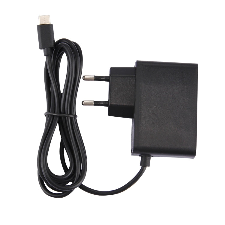 Per Nintendo Switch NS Console di gioco Adattatore da parete Caricabatterie Adattatore per ricarica, DC 5 V, Lunghezza cavo: 1,5 m, Spina UE (Nero), For Switch  NS EU Plug