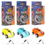 Giocattolo auto da corsa rotante 360° con luci LED