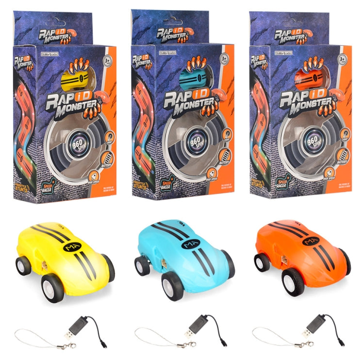 Giocattolo auto da corsa rotante 360° con luci LED