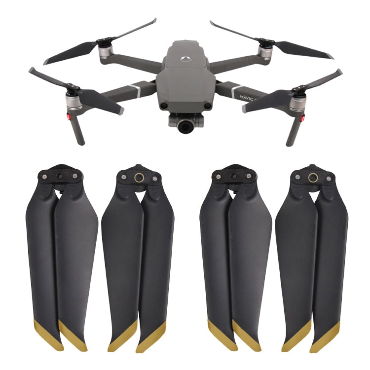 2 paia di eliche a sgancio rapido a basso rumore 8743F per DJI Mavic 2 Pro / Zoom, For DJI Mavic 2  2 Pairs Gold, For DJI Mavic 2  2 Pairs Silver