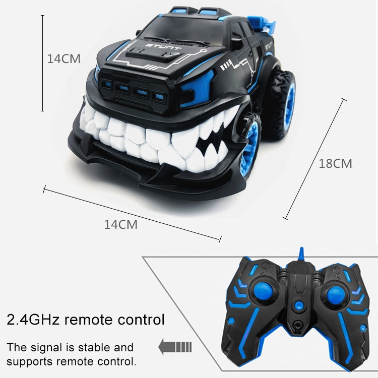 HD885J Giocattolo per veicolo elettrico per auto telecomandata con rotazione verticale a 360 gradi a forma di dente del diavolo