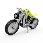 MoFun SW-002 Blocchi di assemblaggio per moto Halley in acciaio inossidabile fai-da-te da 158 pezzi, SW-002 Halley Motorcycle