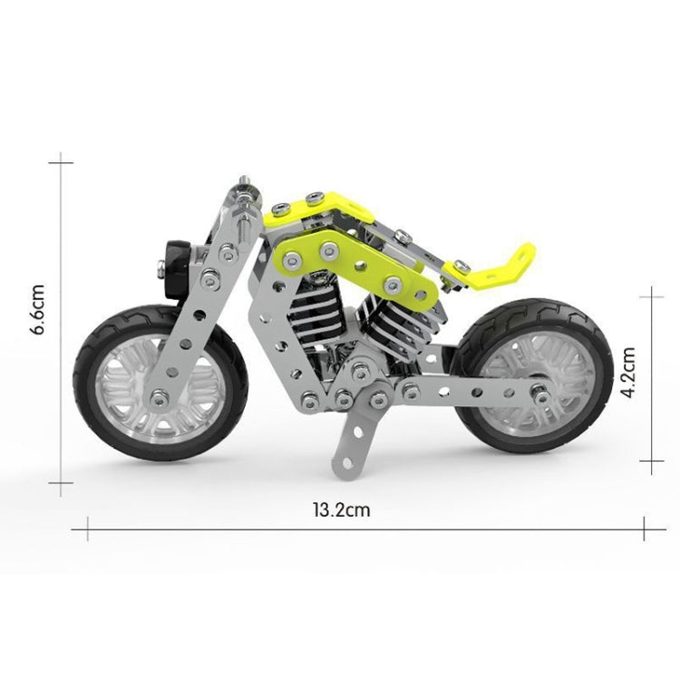 MoFun SW-002 Blocchi di assemblaggio per moto Halley in acciaio inossidabile fai-da-te da 158 pezzi, SW-002 Halley Motorcycle