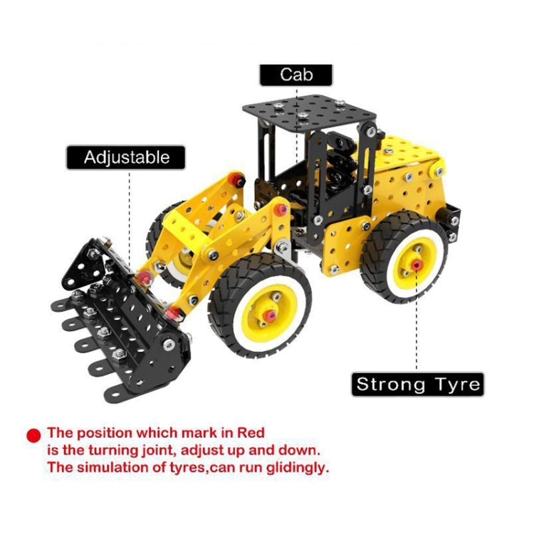 MoFun SW-008 Blocchi di assemblaggio per caricatore per auto fai-da-te in acciaio inossidabile da 332 pezzi, SW-008 Car Loader