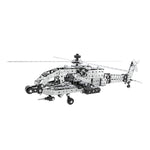 MoFun SW-021 Blocchi di assemblaggio per elicotteri da combattimento AH-64 in acciaio inossidabile fai-da-te, SW-021 AH-64 Helicopter Gunship