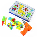MoFun 608 240 pz fai da te smontaggio vite dado trapano elettrico puzzle giocattoli educativi con dado elettrico, 608 237 PCS