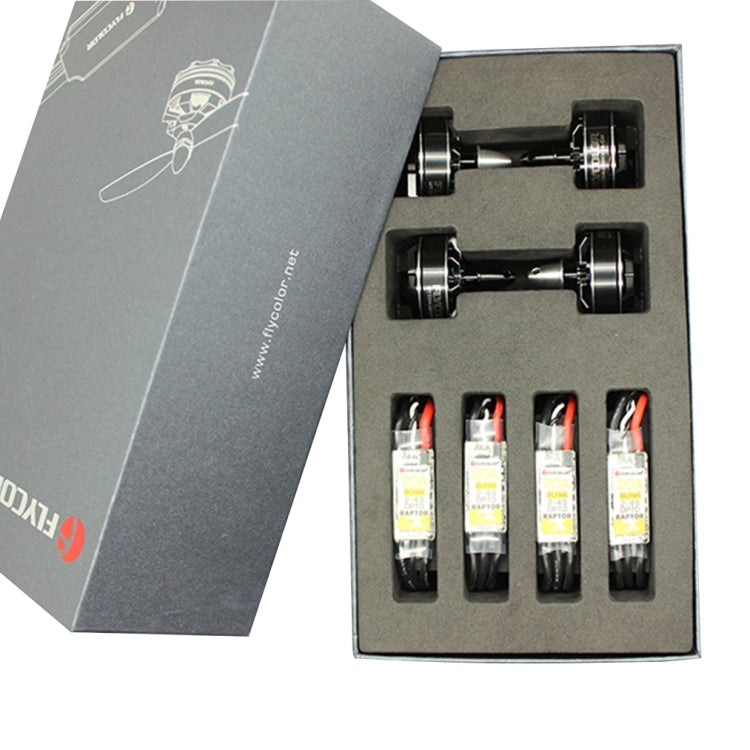 Set alimentazione Flycolor Raptor con 4 ESC 20A e motori 2300KV