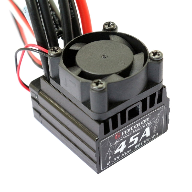 Regolatore velocità brushless 45A con ventola per auto RC