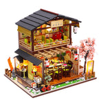 Modello assemblato fai-da-te ristorante sushi in legno