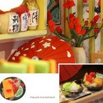 Modello assemblato fai-da-te ristorante sushi in legno