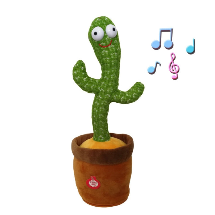 Bambola regalo natalizia con cactus danzante elettrico per bambini con 120 canzoni inglesi, Built-in Battery