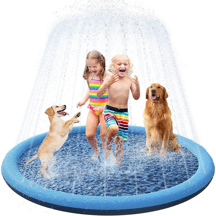 Tappetino antispruzzo in PVC per divertimento acquatico sul prato all'aperto per bambini, diametro: 100 cm