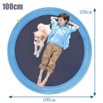 Tappetino antispruzzo in PVC per divertimento acquatico sul prato all'aperto per bambini, diametro: 100 cm