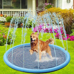 Tappetino antispruzzo in PVC per divertimento acquatico sul prato all'aperto per bambini, diametro: 100 cm