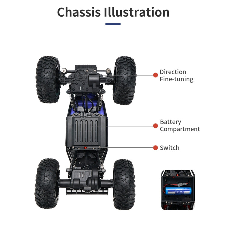 Auto telecomandata da arrampicata JJR/C Q112 1:14 4WD