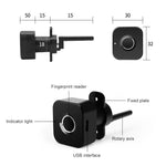 BP01-B Cassetto triplo con ricarica micro USB Sblocco mano destra Blocco con impronta digitale intelligente a semiconduttore, Right Hand Unlocking