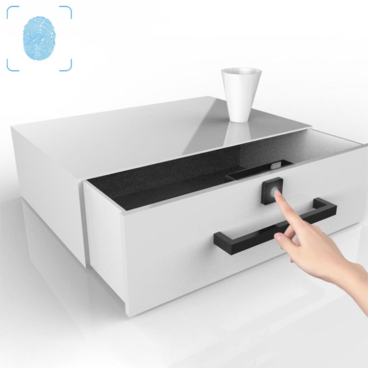 Serratura intelligente per impronte digitali ABS con sportello per cassetto di ricarica micro USB T4, T4 Micro USB Charging Drawer Cabinet Lock