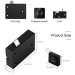 Serratura intelligente per impronte digitali ABS con sportello per cassetto di ricarica micro USB T4, T4 Micro USB Charging Drawer Cabinet Lock