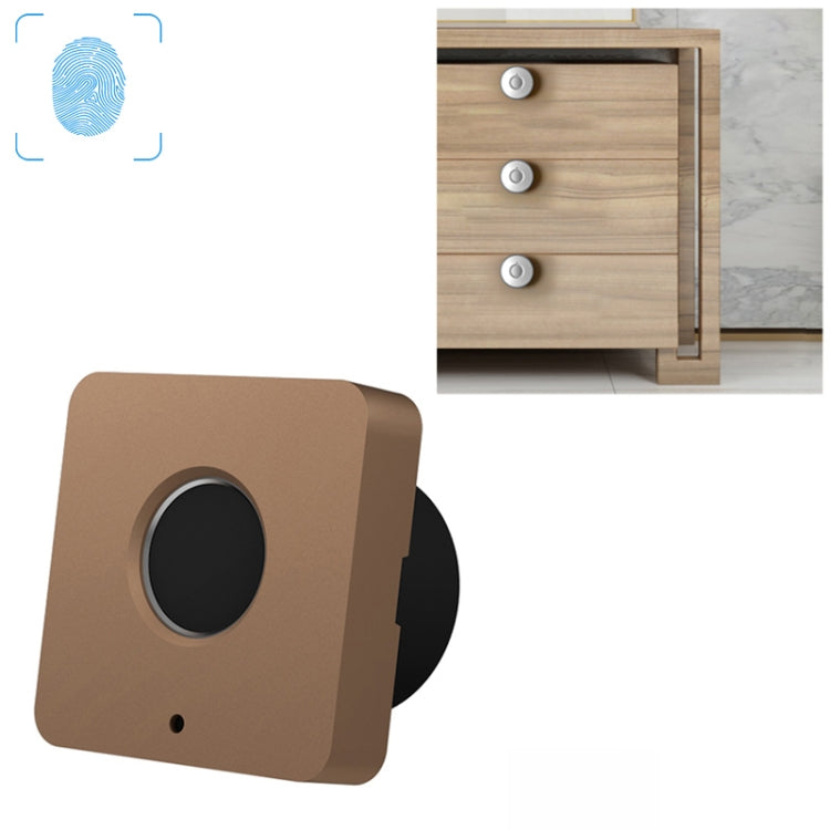 Serratura per cassetto con impronta digitale per pannello in lega di alluminio versione quadrata T5, Black, Pink, Blue, Red, Silver