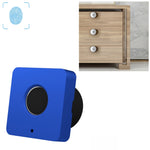 Serratura per cassetto con impronta digitale per pannello in lega di alluminio versione quadrata T5, Black, Pink, Blue, Red, Silver