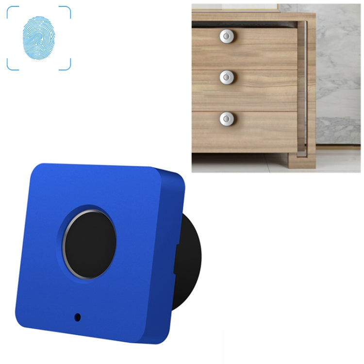 Serratura per cassetto con impronta digitale per pannello in lega di alluminio versione quadrata T5, Black, Pink, Blue, Red, Silver