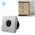 Serratura per cassetto con impronta digitale per pannello in lega di alluminio versione quadrata T5, Black, Pink, Blue, Red, Silver