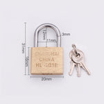 Lucchetto in rame piccolo, stile: raggio di bloccaggio corto, 20 mm non aperto, Short, 20mm Not Open