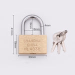 Lucchetto in rame piccolo, stile: raggio di bloccaggio corto, 30 mm non aperto, Short, 30mm Not Open