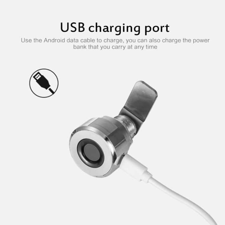 T21F Micro USB ricarica in lega di zinco Smart Single Open serratura per cassetti con impronte digitali, Single Open Fingerprint