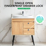 T22F Micro USB Ricarica in lega di zinco Smart bilaterale aperto serratura per cassetti con impronte digitali, Bilateral Open Fingerprint