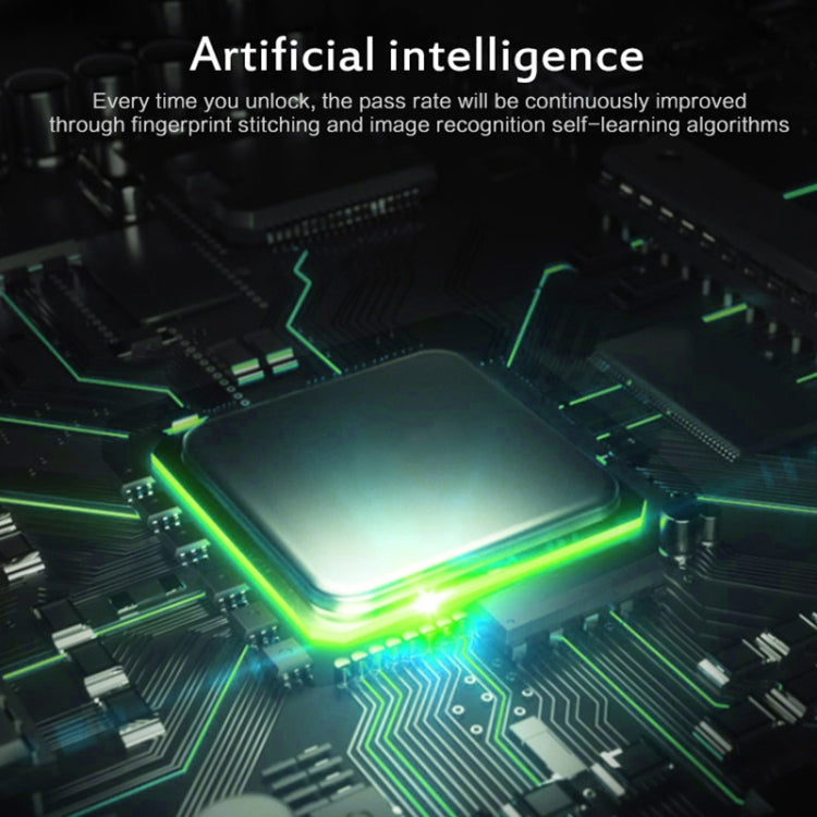 T22F Micro USB Ricarica in lega di zinco Smart bilaterale aperto serratura per cassetti con impronte digitali, Bilateral Open Fingerprint