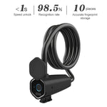 W16 IP65 Blocco impronte digitali impermeabile Corda in acciaio Antifurto Blocco per auto elettrica Blocco elettronico APP Bluetooth, W16 Bluetooth + Fingerprint