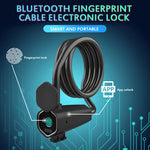 W16 IP65 Blocco impronte digitali impermeabile Corda in acciaio Antifurto Blocco per auto elettrica Blocco elettronico APP Bluetooth, W16 Bluetooth + Fingerprint