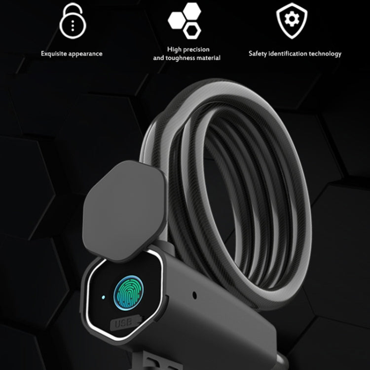 W16 IP65 Blocco impronte digitali impermeabile Corda in acciaio Antifurto Blocco per auto elettrica Blocco elettronico APP Bluetooth, W16 Bluetooth + Fingerprint