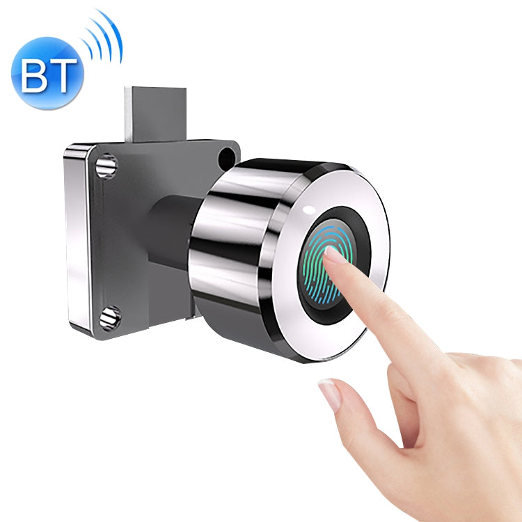 T21FB Micro USB ricarica impronta digitale intelligente in lega di zinco + serratura per armadietto con serratura a cassetto aperto singolo Bluetooth, Single Open Fingerprint + Bluetooth