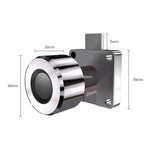 T21FB Micro USB ricarica impronta digitale intelligente in lega di zinco + serratura per armadietto con serratura a cassetto aperto singolo Bluetooth, Single Open Fingerprint + Bluetooth