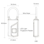 Lucchetto digitale impermeabile con ricarica USB Anytek