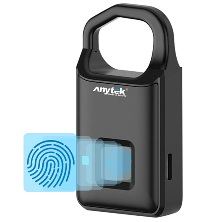 Lucchetto con rilevamento impronte digitali e ricarica USB