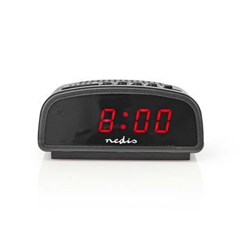 Digital Desk Alarm Clock | LED Display | Snooze function | No | Black