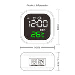 Orologio intelligente domestico USB con luce notturna, funzione di memoria e display LED, Smart Clock